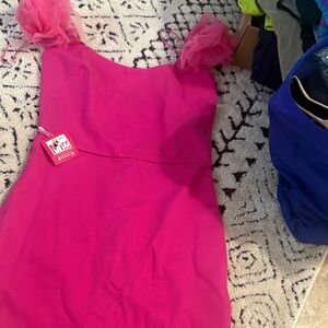 Elegant Pink Midi Dress